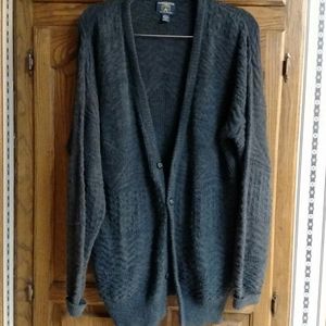 Gray Cardigan Sweater